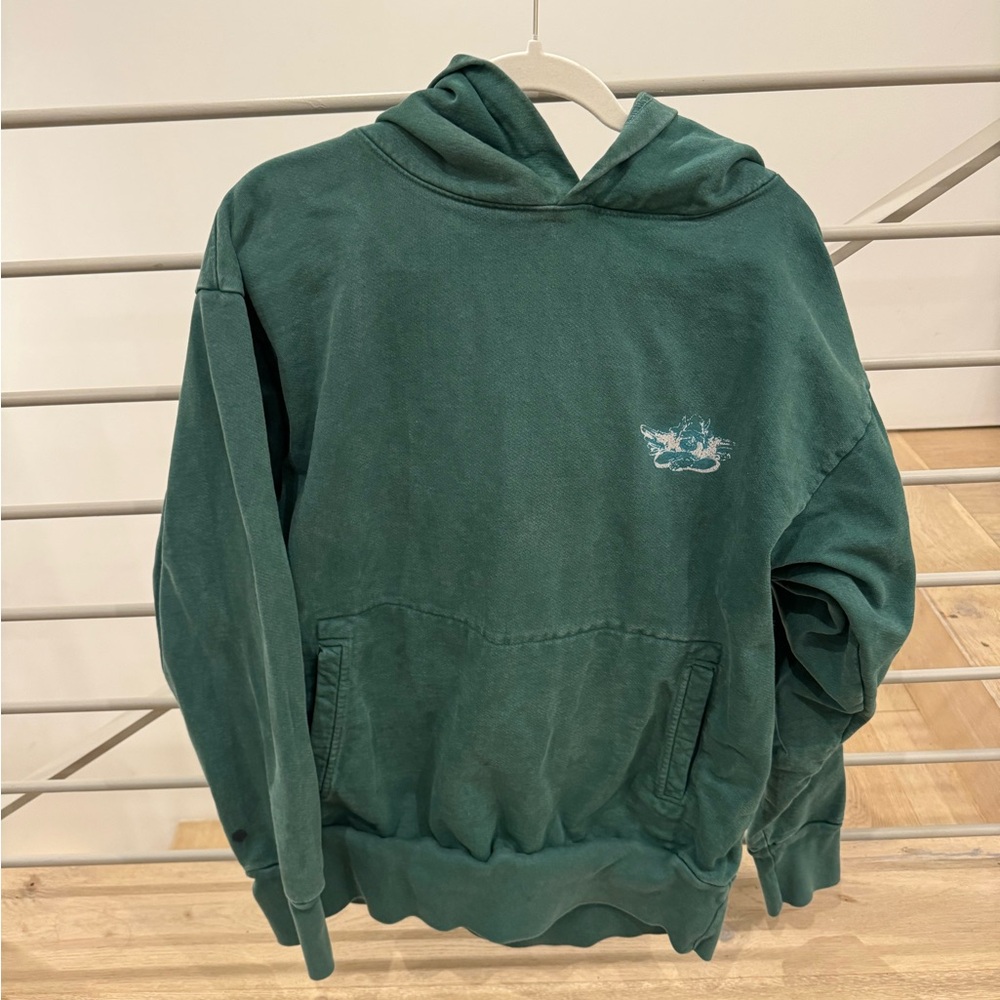 Boys Lie REVOLVE Angel Bikini Print Graphic Hoodie Green Medium Oversize fit